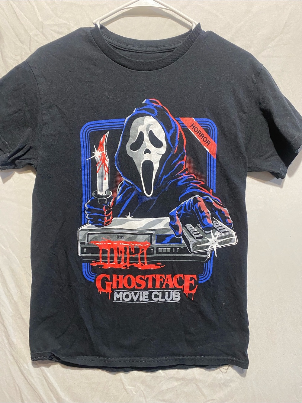 Ghostface Movie Club Graphic T‑Shirt - Black